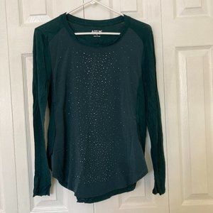 Embellished Long Sleeve Knit Top Petite Small